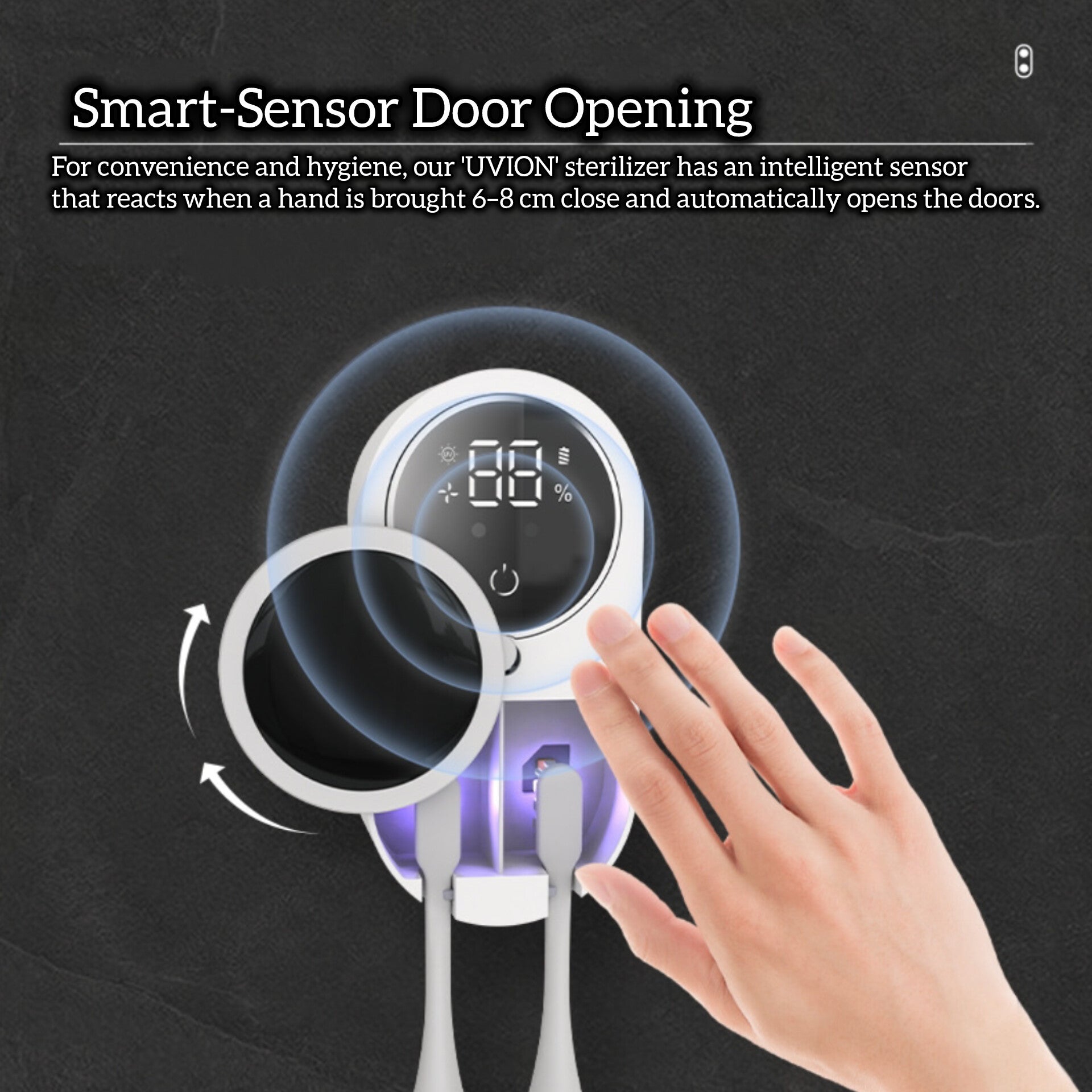 UVION™ Smart UV Toothbrush Sanitizer with Drying Function